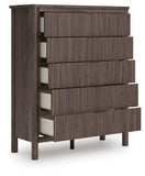 Pamytta Panel Bed, Chest and Nightstand