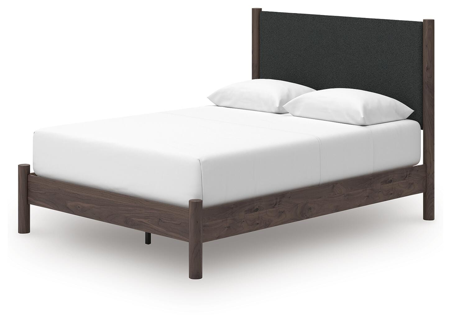 Pamytta Upholstered Panel Platform Bed, Chest and Nightstand