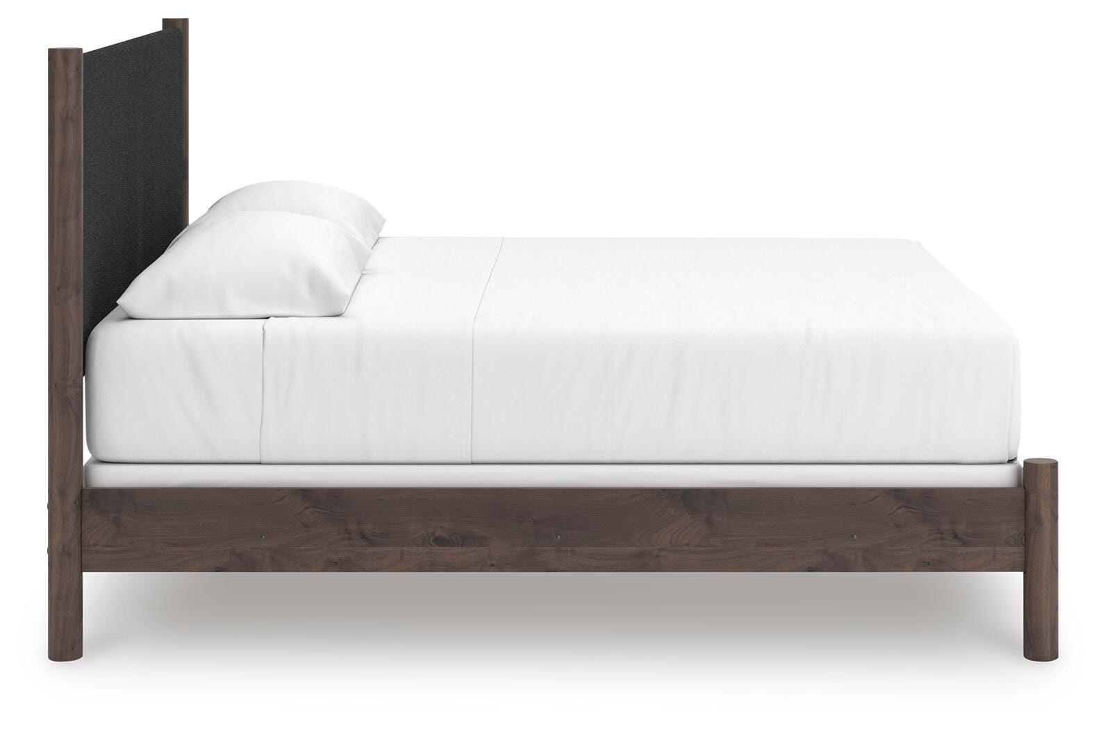 Pamytta Upholstered Panel Bed, Dresser and Nightstand