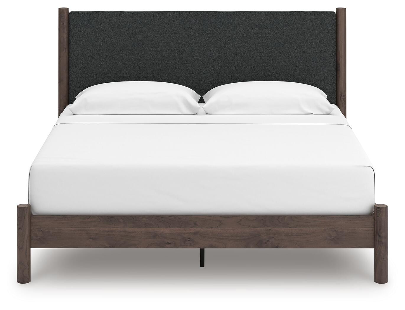 Pamytta Upholstered Panel Platform Bed, Dresser, Mirror, Chest and Nightstand