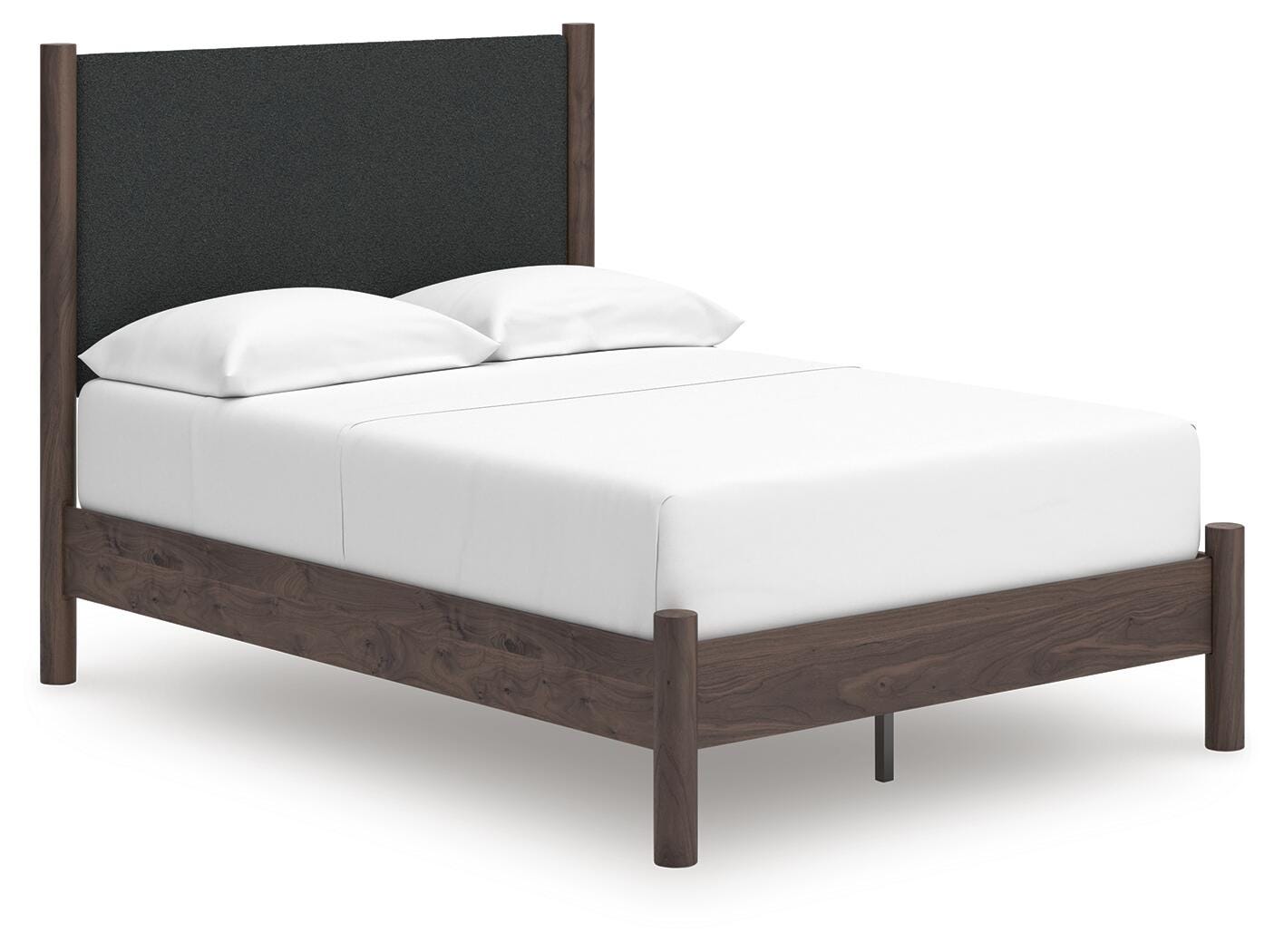 Pamytta Upholstered Panel Platform Bed, Dresser, Mirror, Chest and Nightstand