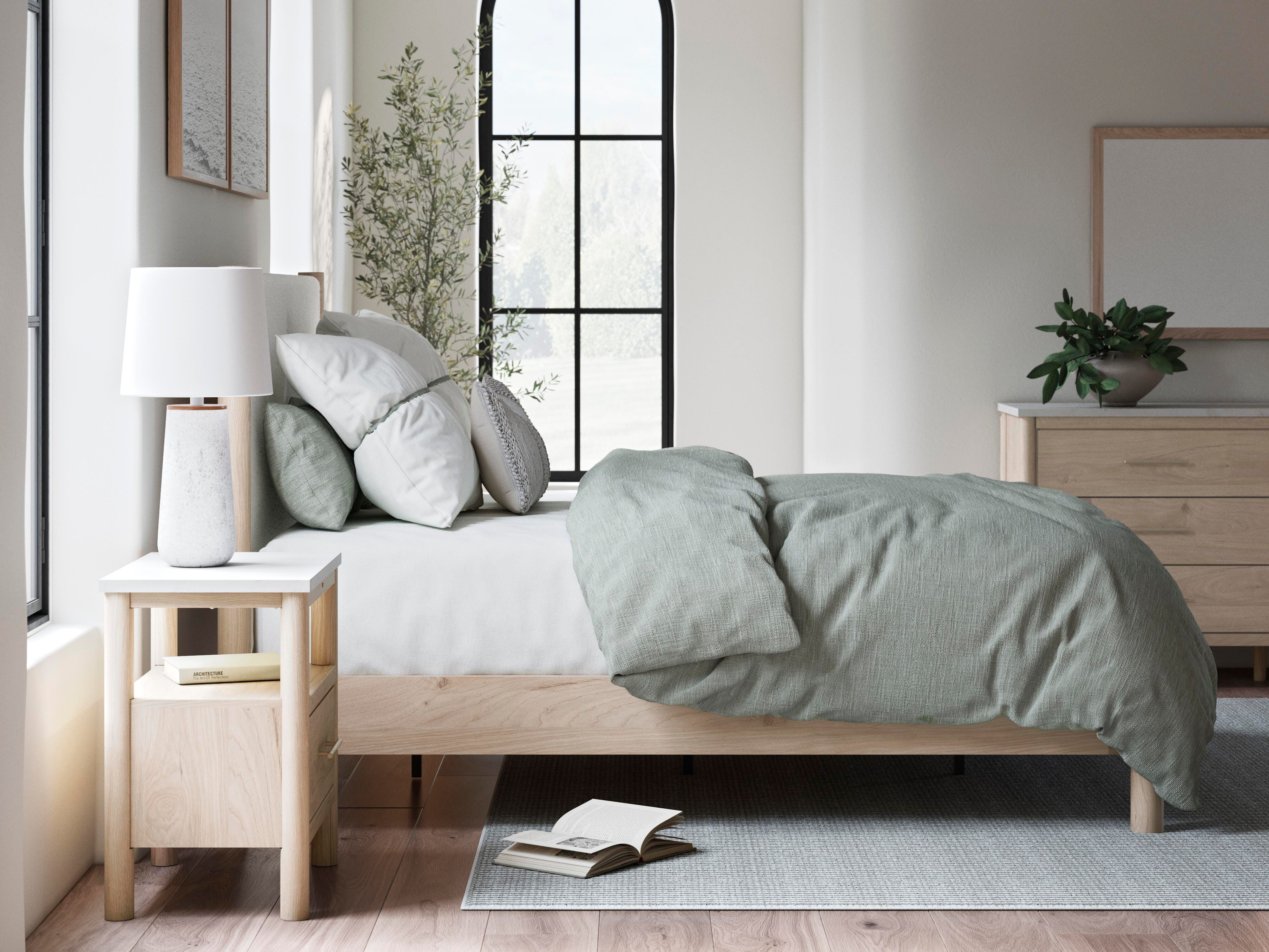Cadmori Panel Bed, Dresser, Mirror and Nightstand