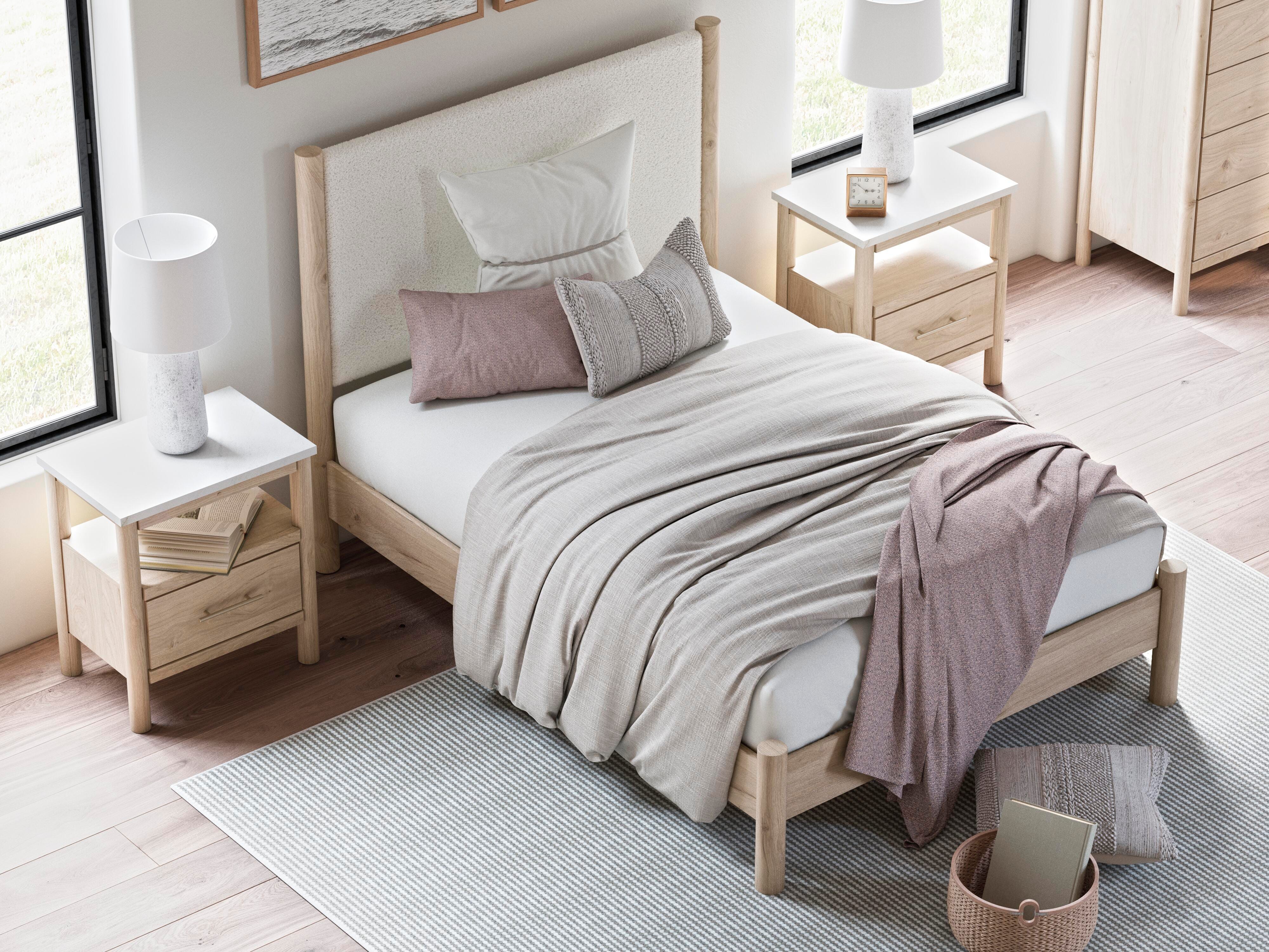Cadmori Upholstered Panel Bed