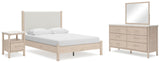 Cadmori Panel Bed, Dresser, Mirror and Nightstand