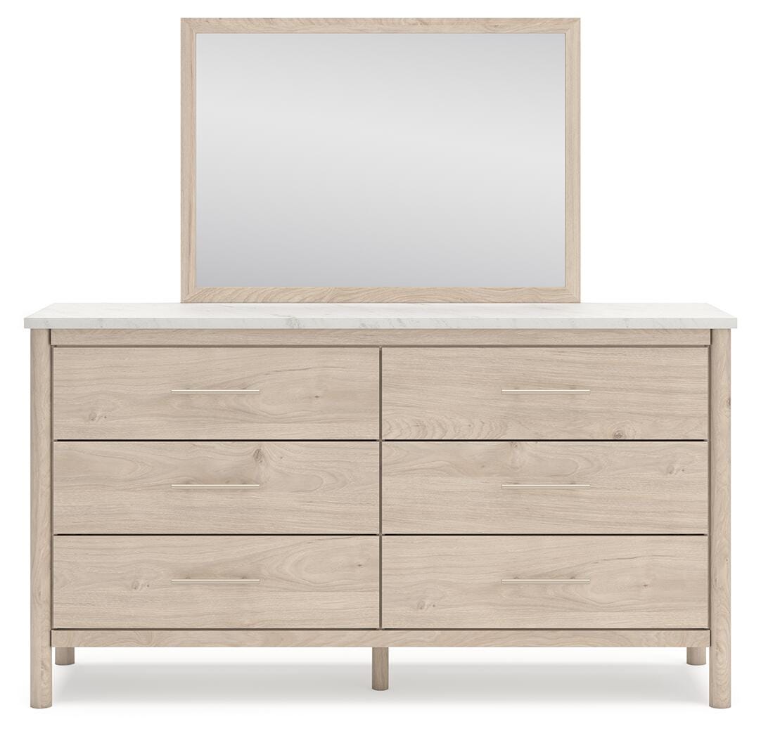 Cadmori Panel Bed, Dresser, Mirror and Nightstand