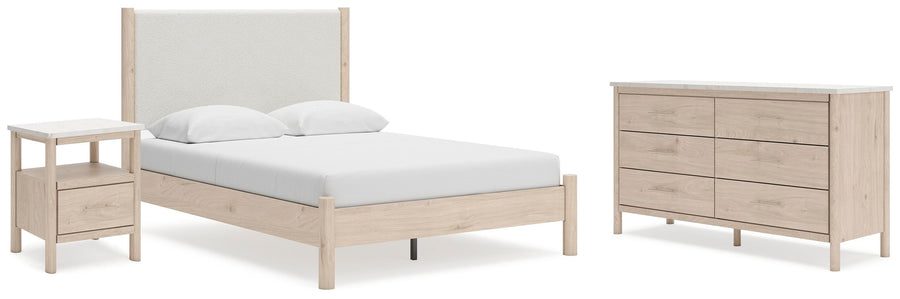 Cadmori Panel Bed, Dresser and Nightstand