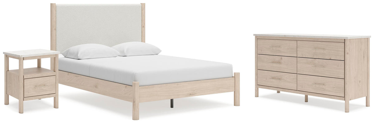 Cadmori Panel Bed, Dresser and Nightstand