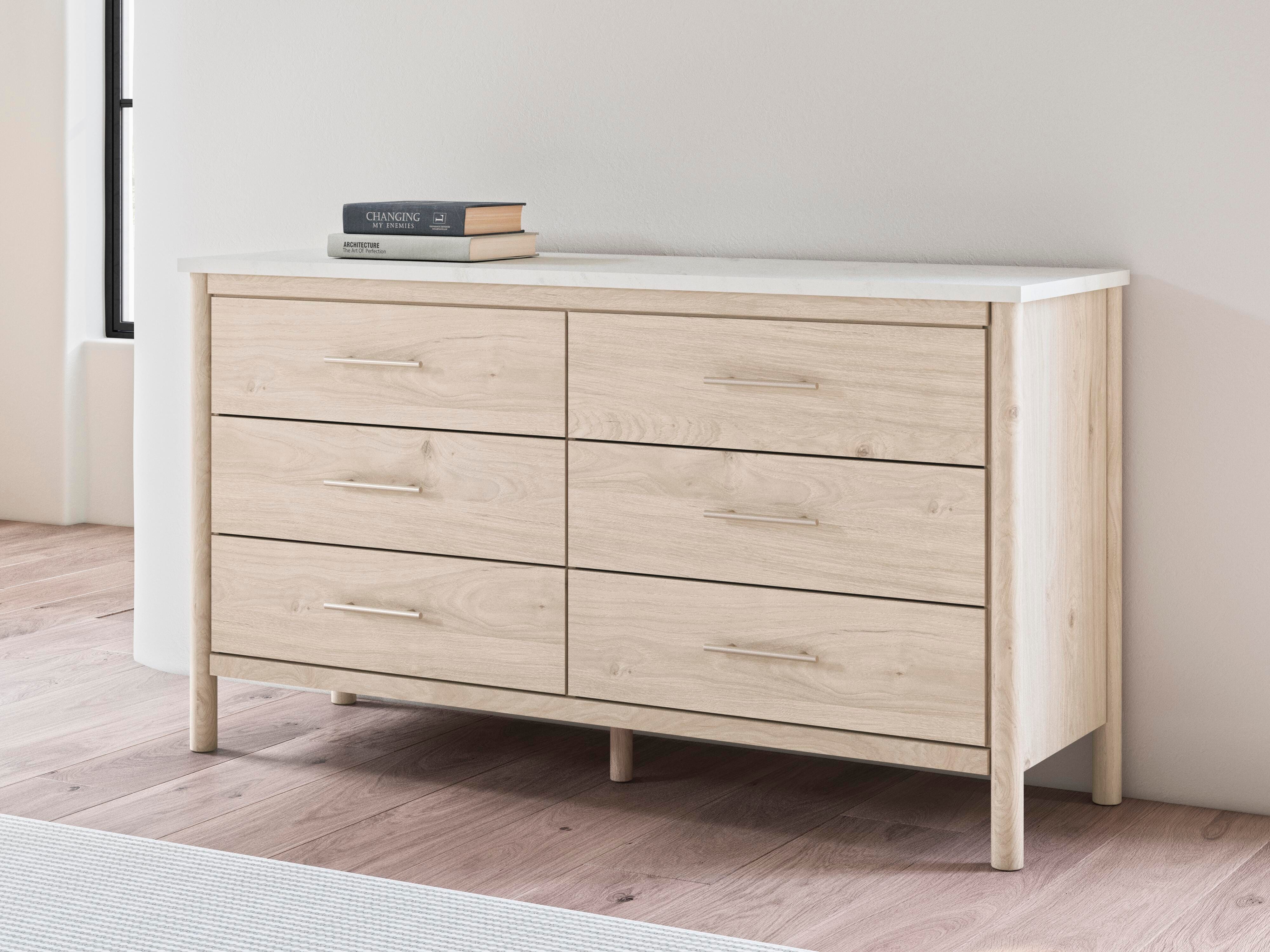 Cadmori Panel Bed, Dresser and 2 Nightstands
