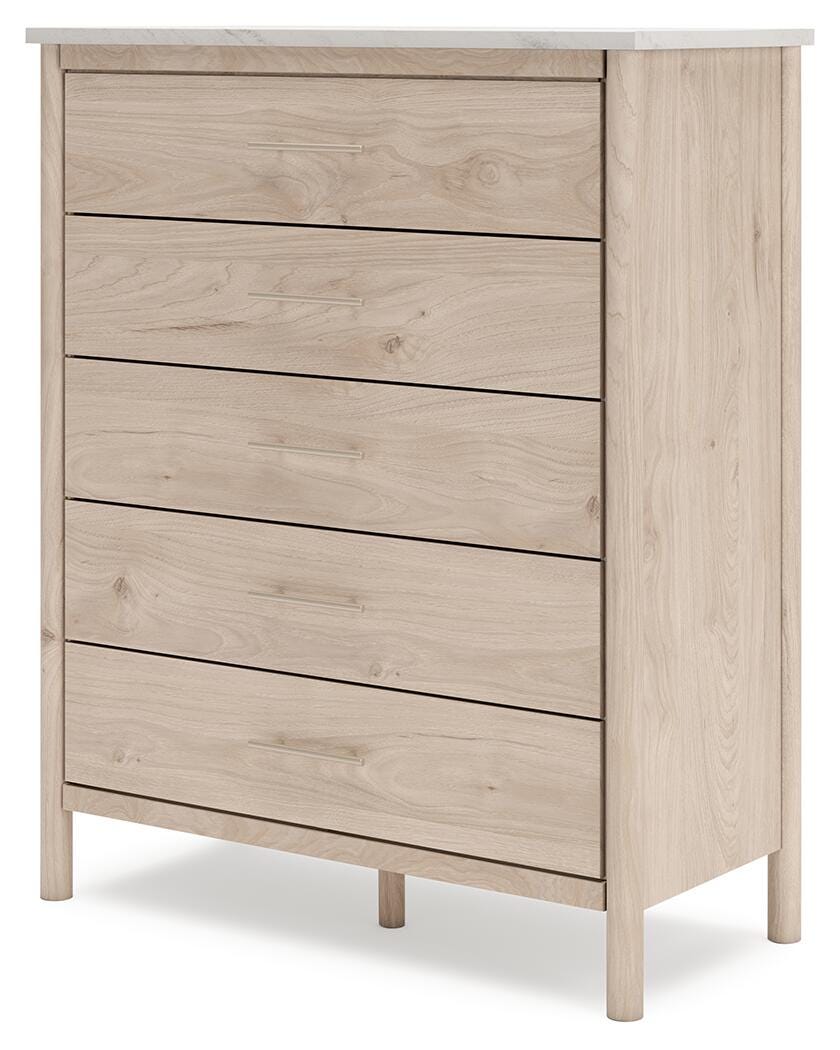 Cadmori Panel Bed, Dresser, Mirror and Chest