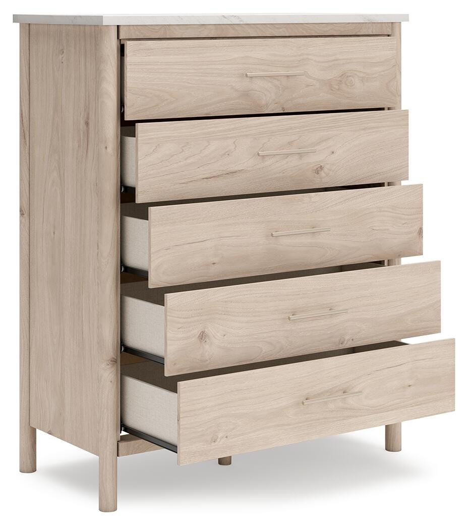 Cadmori Panel Bed, Dresser, Mirror, Chest and 2 Nightstands