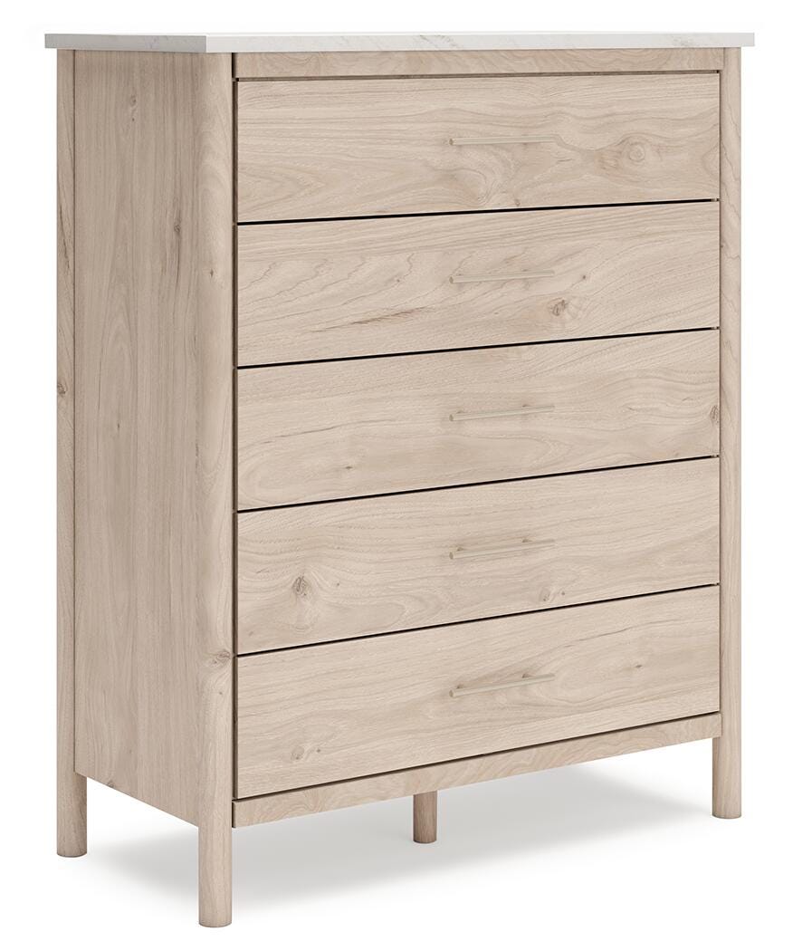 Cadmori Panel Bed, Dresser, Mirror and Chest