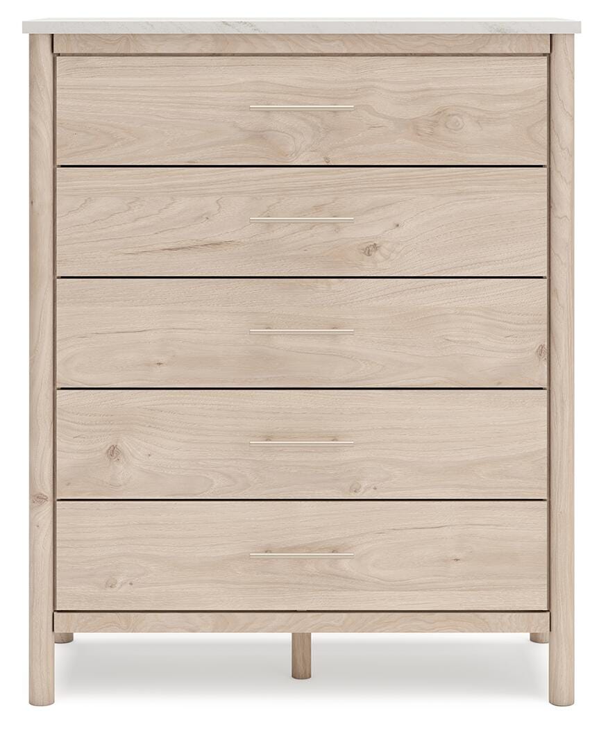 Cadmori Panel Bed, Dresser, Mirror, Chest and 2 Nightstands
