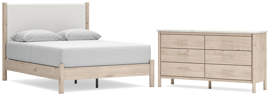 Cadmori Panel Bed and Dresser