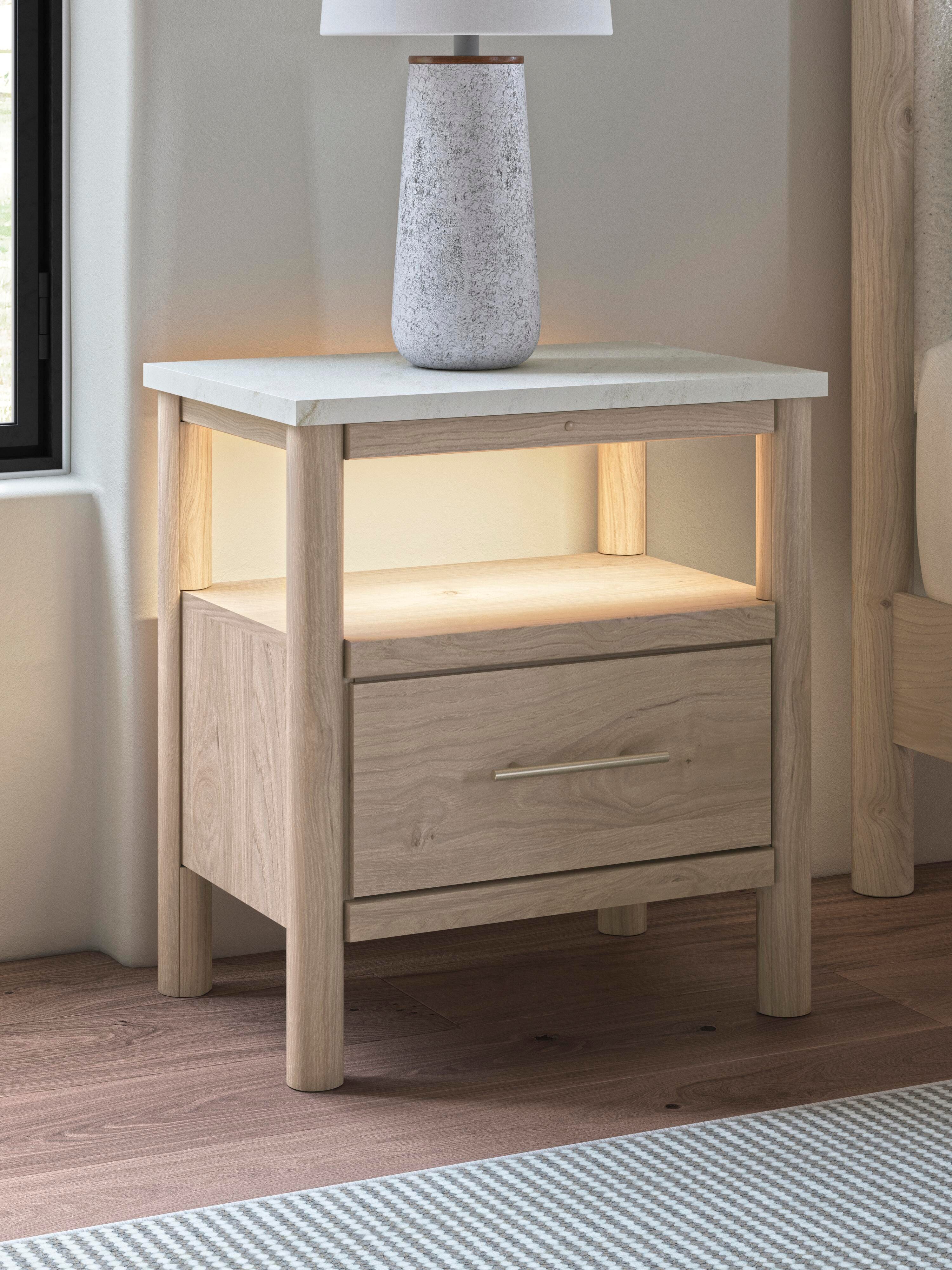 Cadmori Panel Bed, Dresser and Nightstand