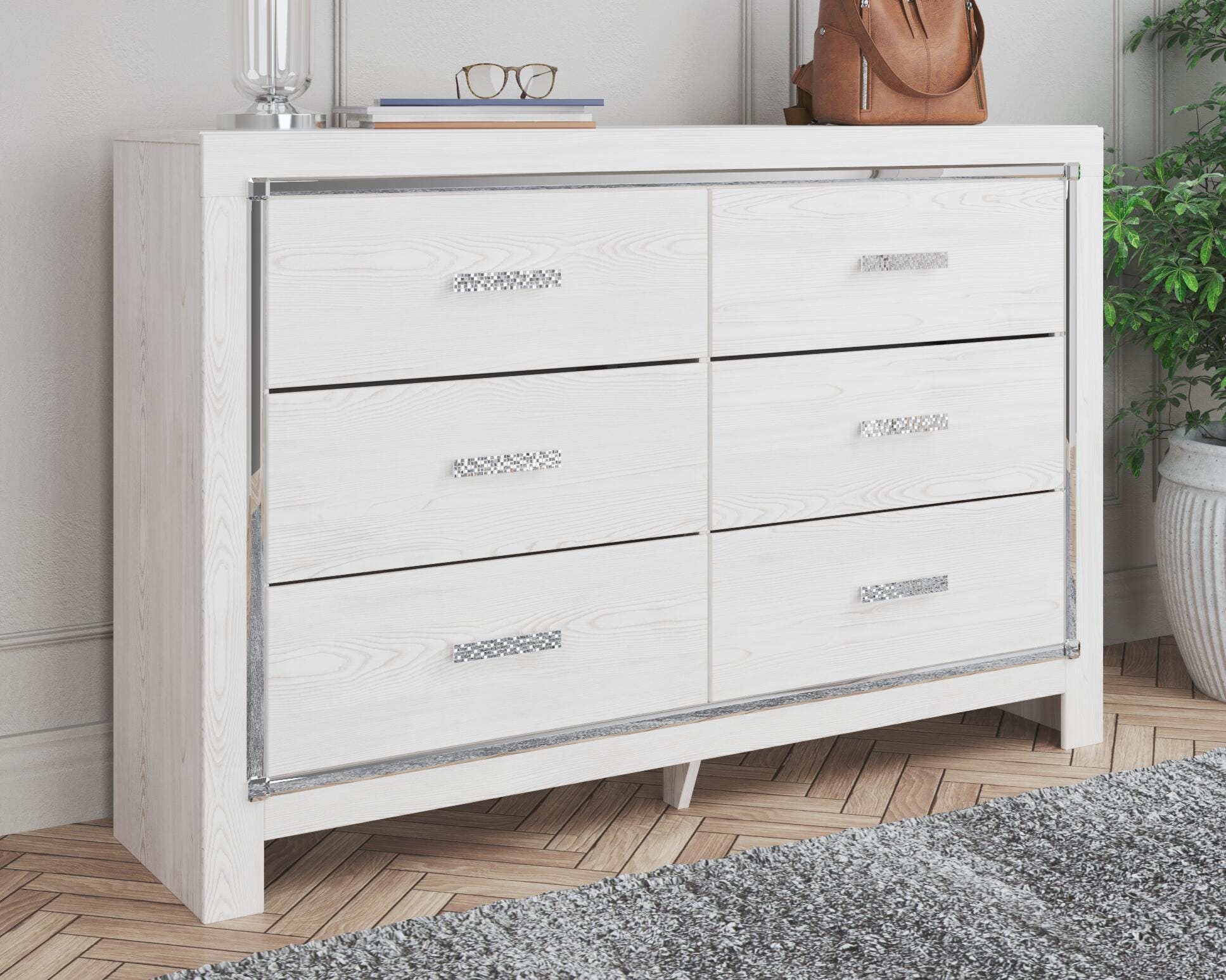 Altyra Panel Bed, Dresser and Chest