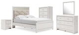 Altyra Panel Bed, Dresser, Mirror, Chest and Nightstand
