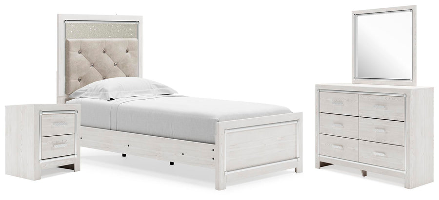 Altyra Panel Bed, Dresser, Mirror and Nightstand