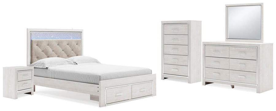 Altyra Storage Bed, Dresser, Mirror, Chest and Nightstand