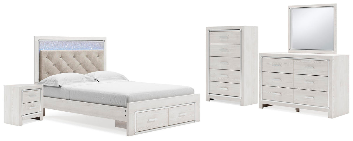 Altyra Storage Bed, Dresser, Mirror, Chest and Nightstand