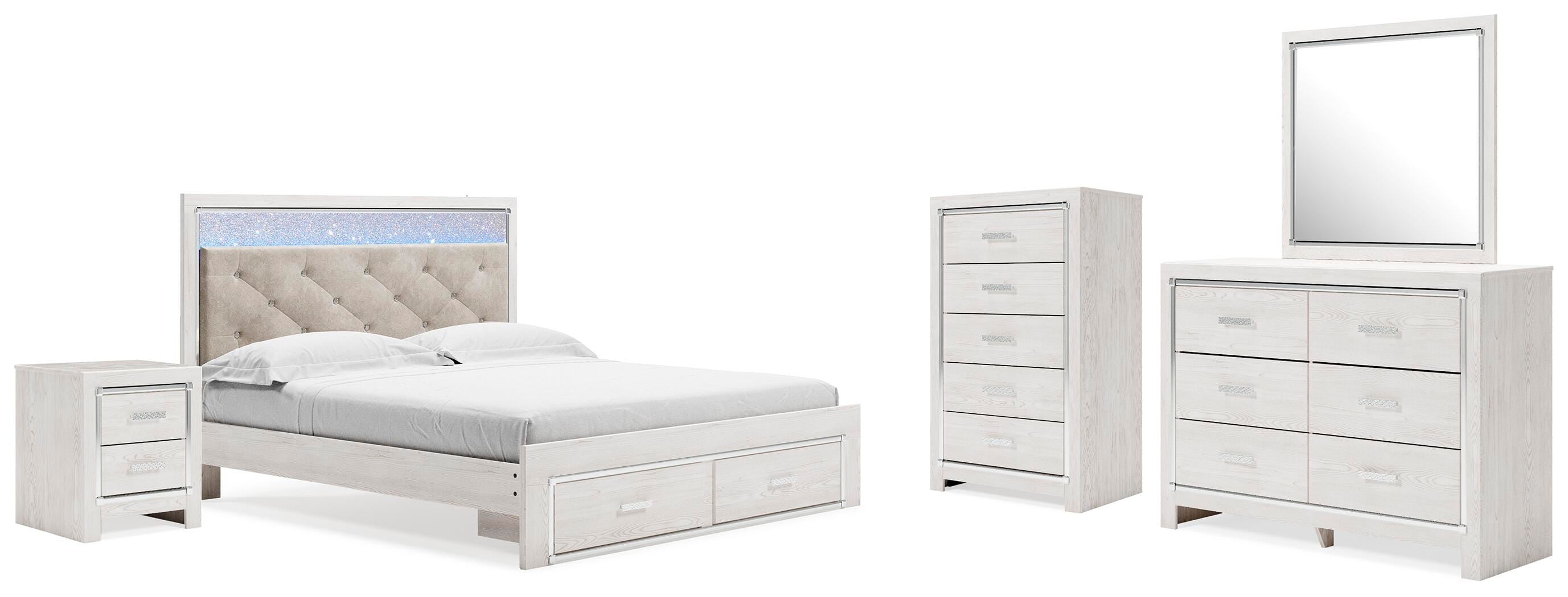 Altyra Storage Bed, Dresser, Mirror, Chest and Nightstand