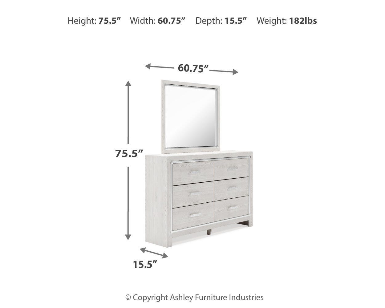 Altyra Storage Bed, Dresser Mirror, Chest and 2 Nightstands