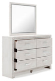 Altyra Upholstered Panel Storage Bed, Dresser and Mirror