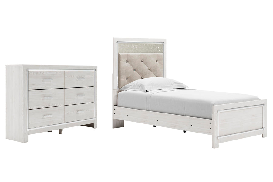 Altyra Panel Bed with Dresser