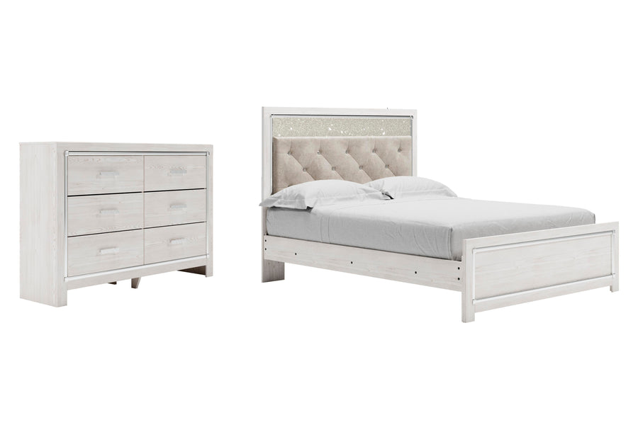 Altyra Panel Bed with Dresser