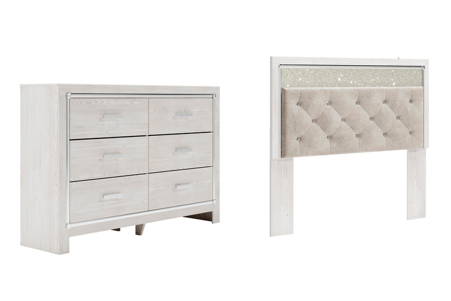 Altyra Panel Headboard with Dresser