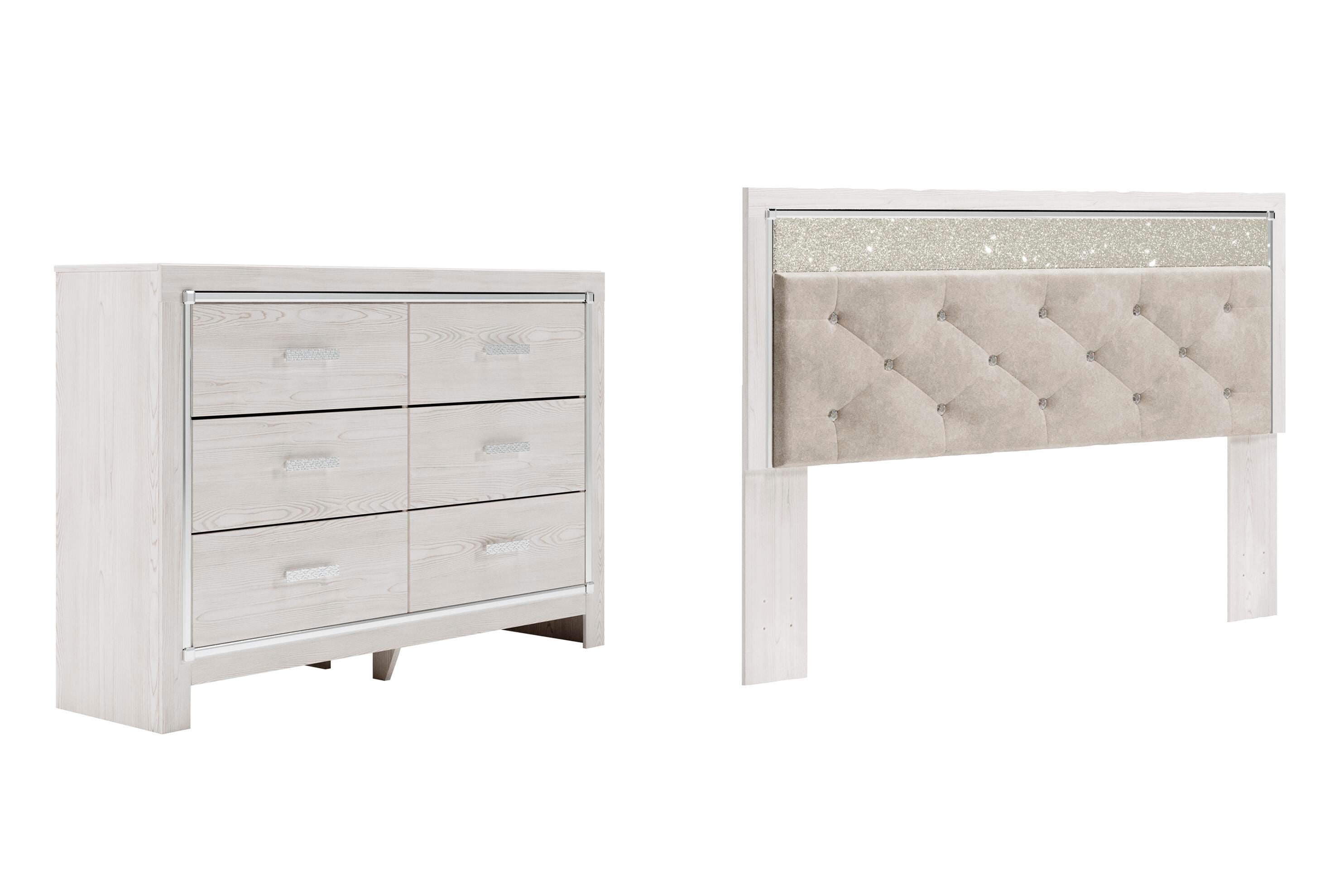 Altyra Panel Headboard with Dresser