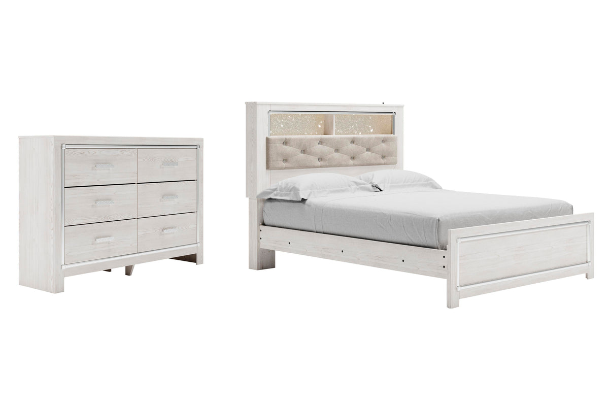 Altyra Panel Bookcase Bed with Dresser