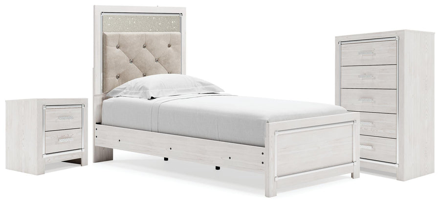 Altyra Panel Bed, Chest and Nightstand