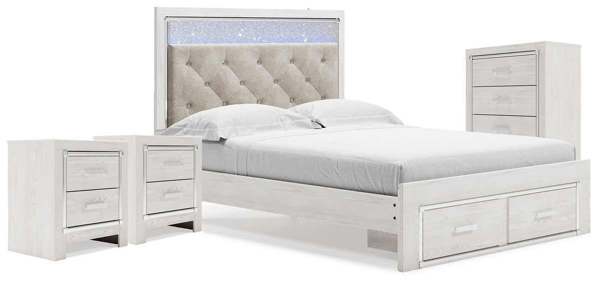 Altyra Storage Bed, Chest and 2 Nightstands