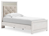 Altyra Panel Bed with Mirrored Dresser