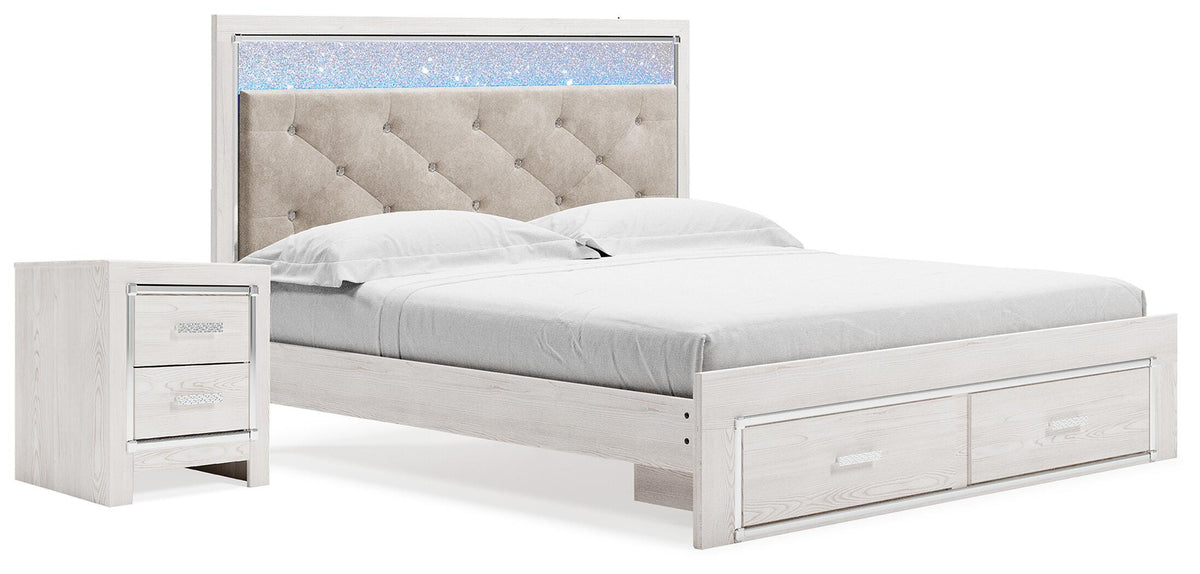 Altyra Storage Panel Bed and Nightstand