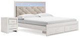 Altyra Storage Panel Bed and Nightstand