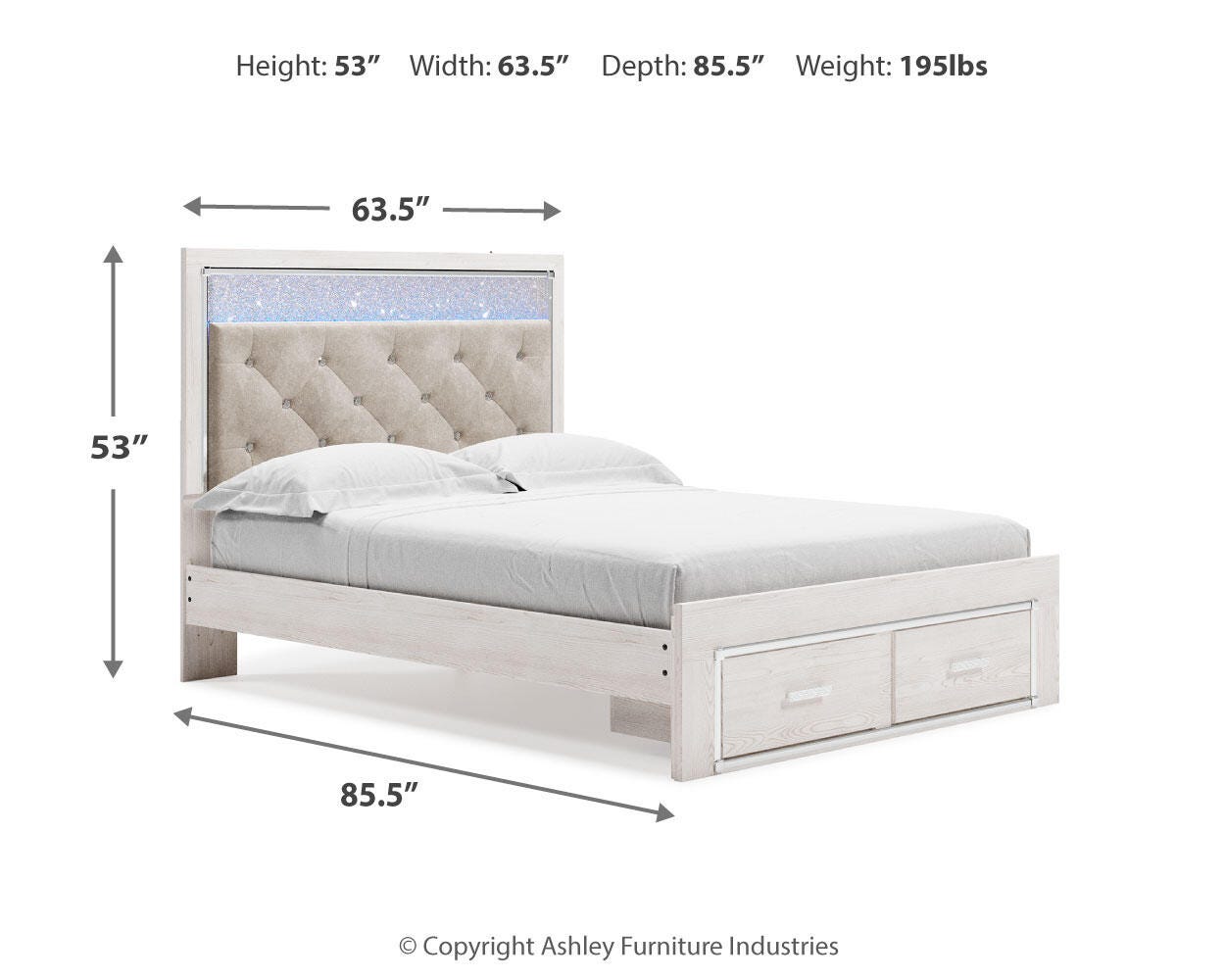 Altyra Storage Bed, Dresser Mirror, Chest and 2 Nightstands