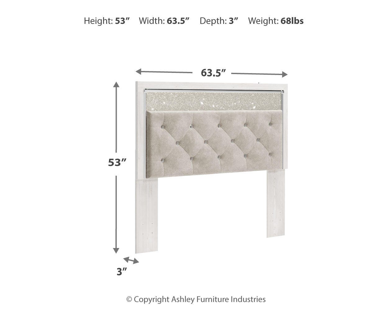 Altyra Upholstered Panel Headboard