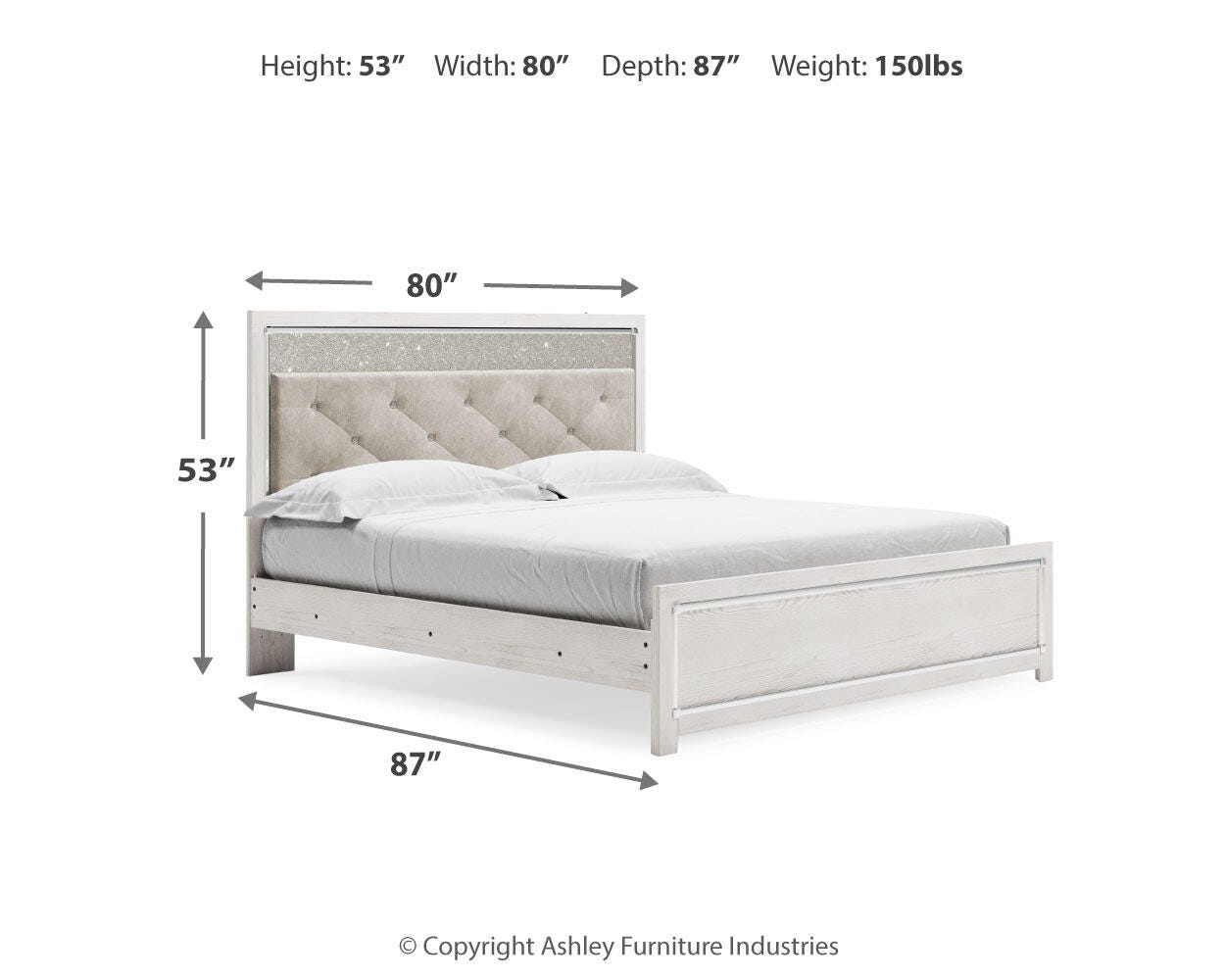 Altyra Panel Bed, Dresser, Mirror and Nightstand