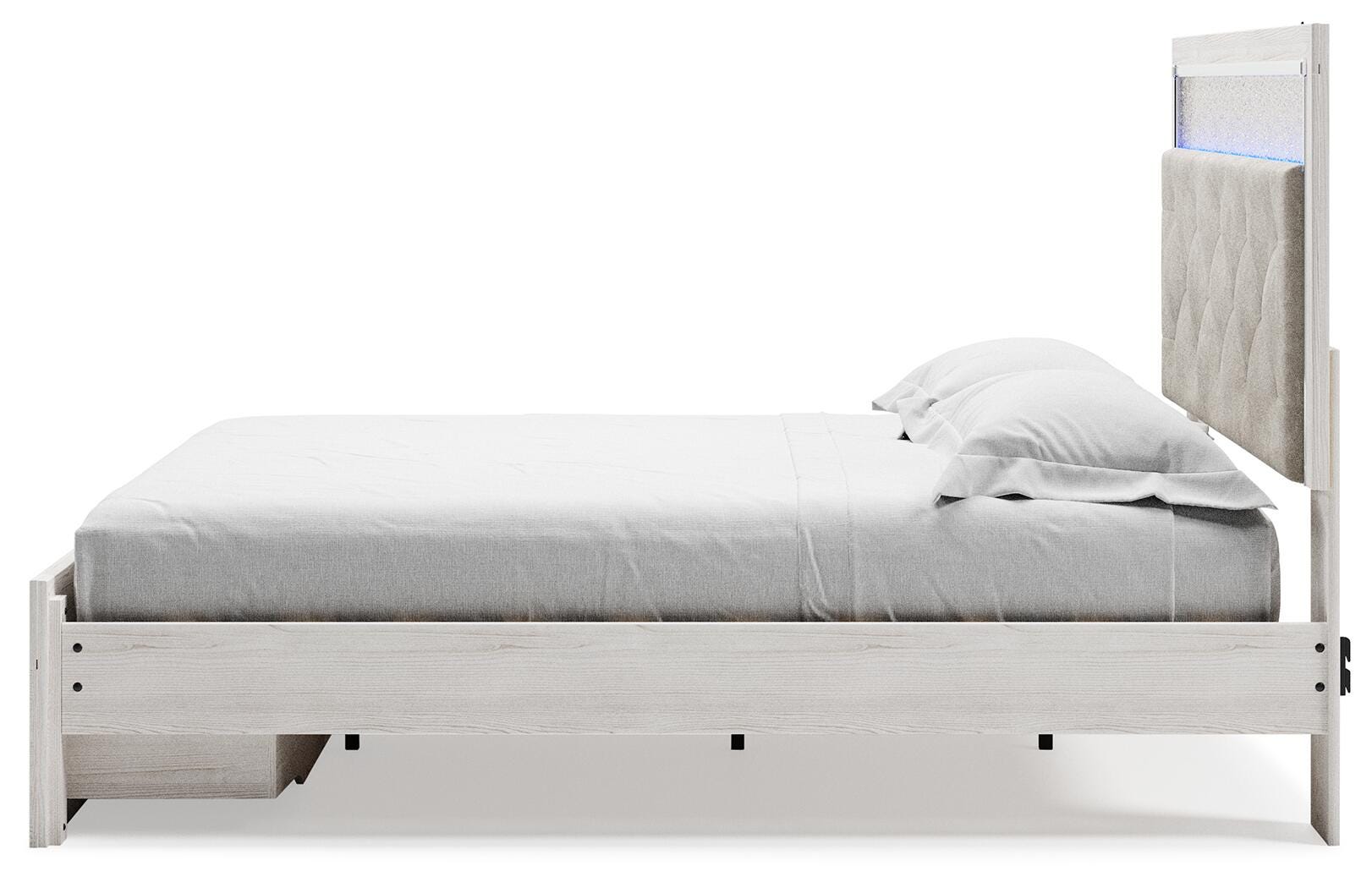 Altyra Upholstered Storage Bed, Dresser, Mirror and 2 Nightstands