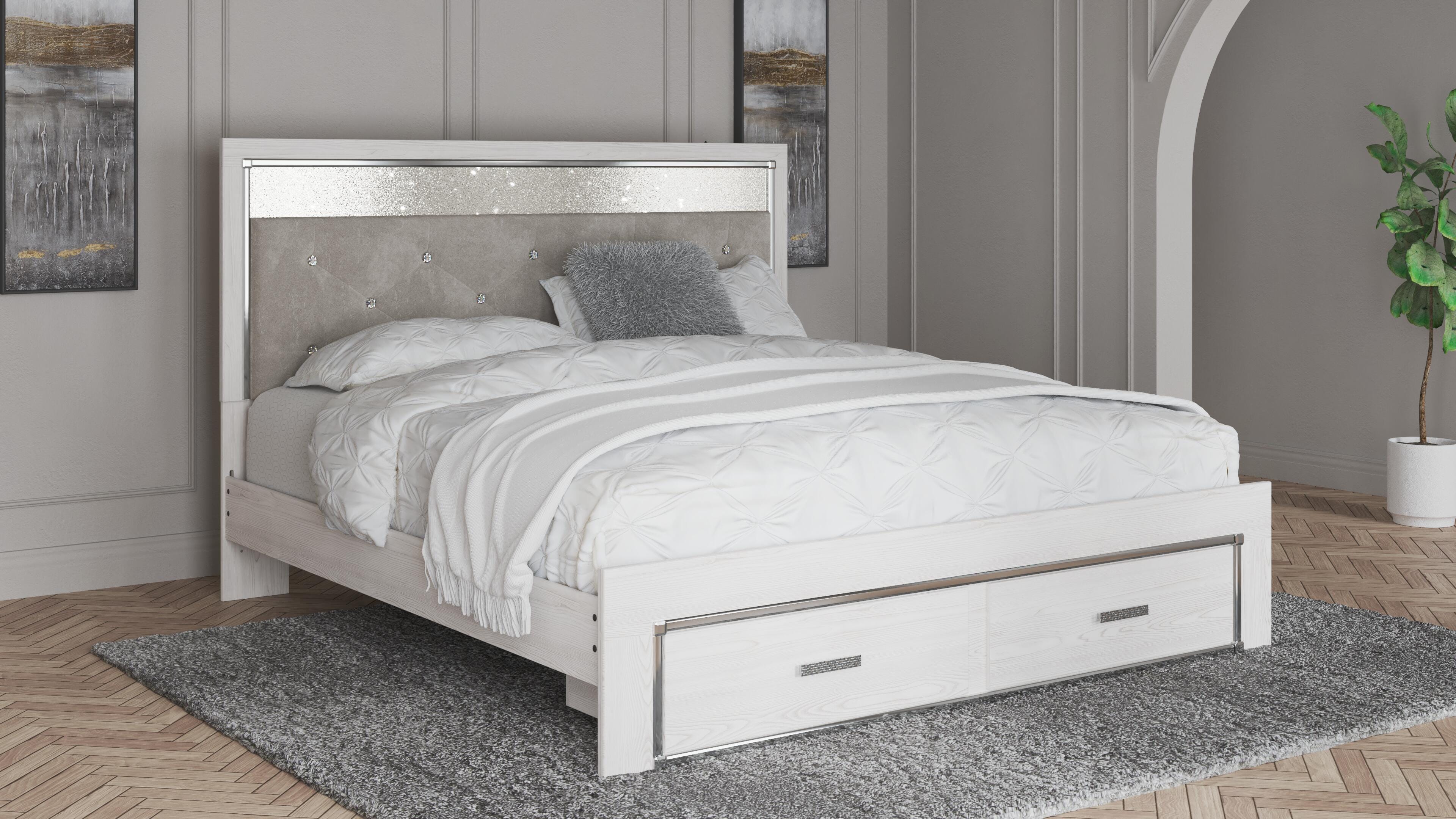 Altyra Storage Bed, Chest and 2 Nightstands