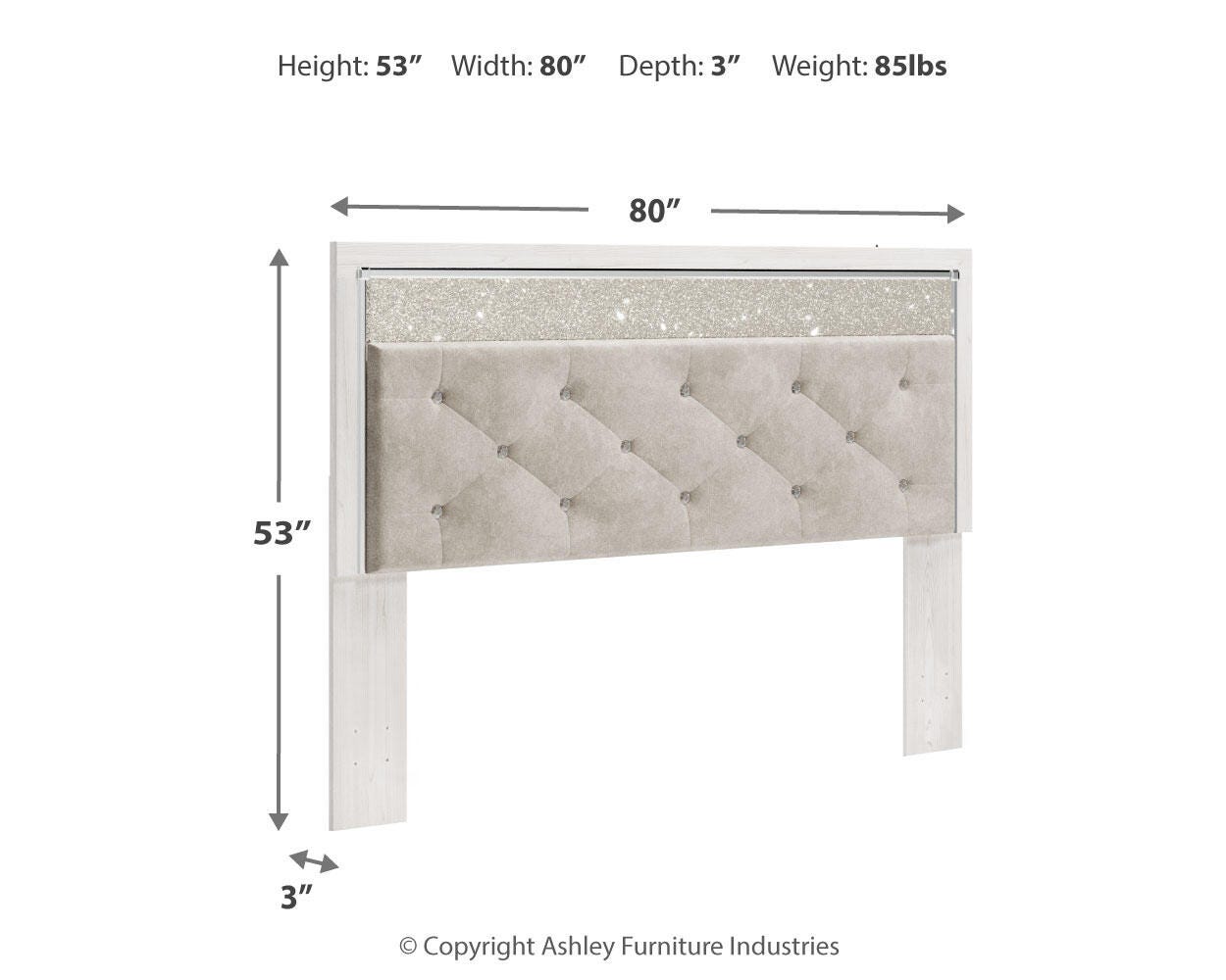 Altyra Upholstered Panel Headboard