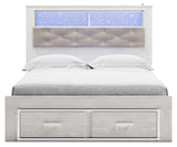 Altyra Upholstered Bookcase Bed with Storage