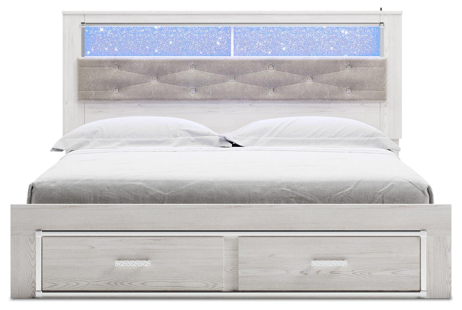 Altyra Upholstered Bookcase Bed with Storage