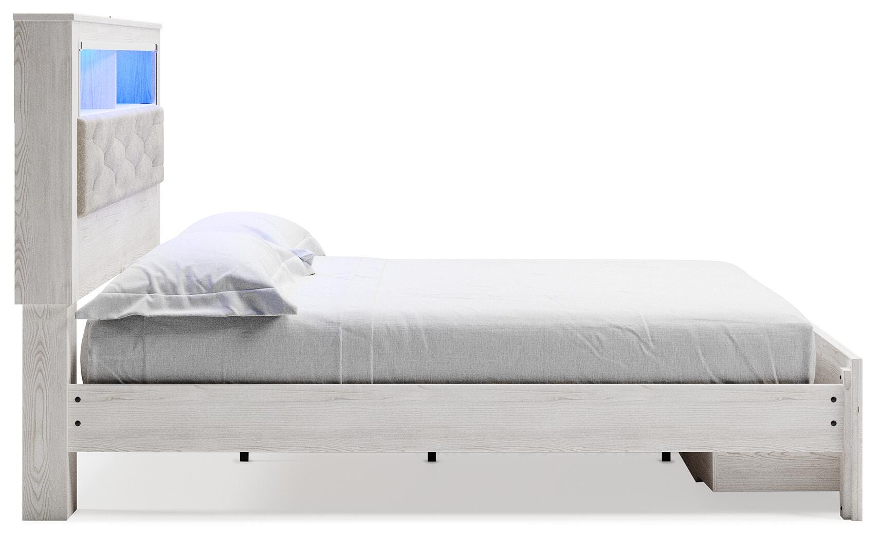 Altyra Upholstered Bookcase Bed with Storage