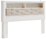 Altyra Upholstered Panel Bookcase Headboard