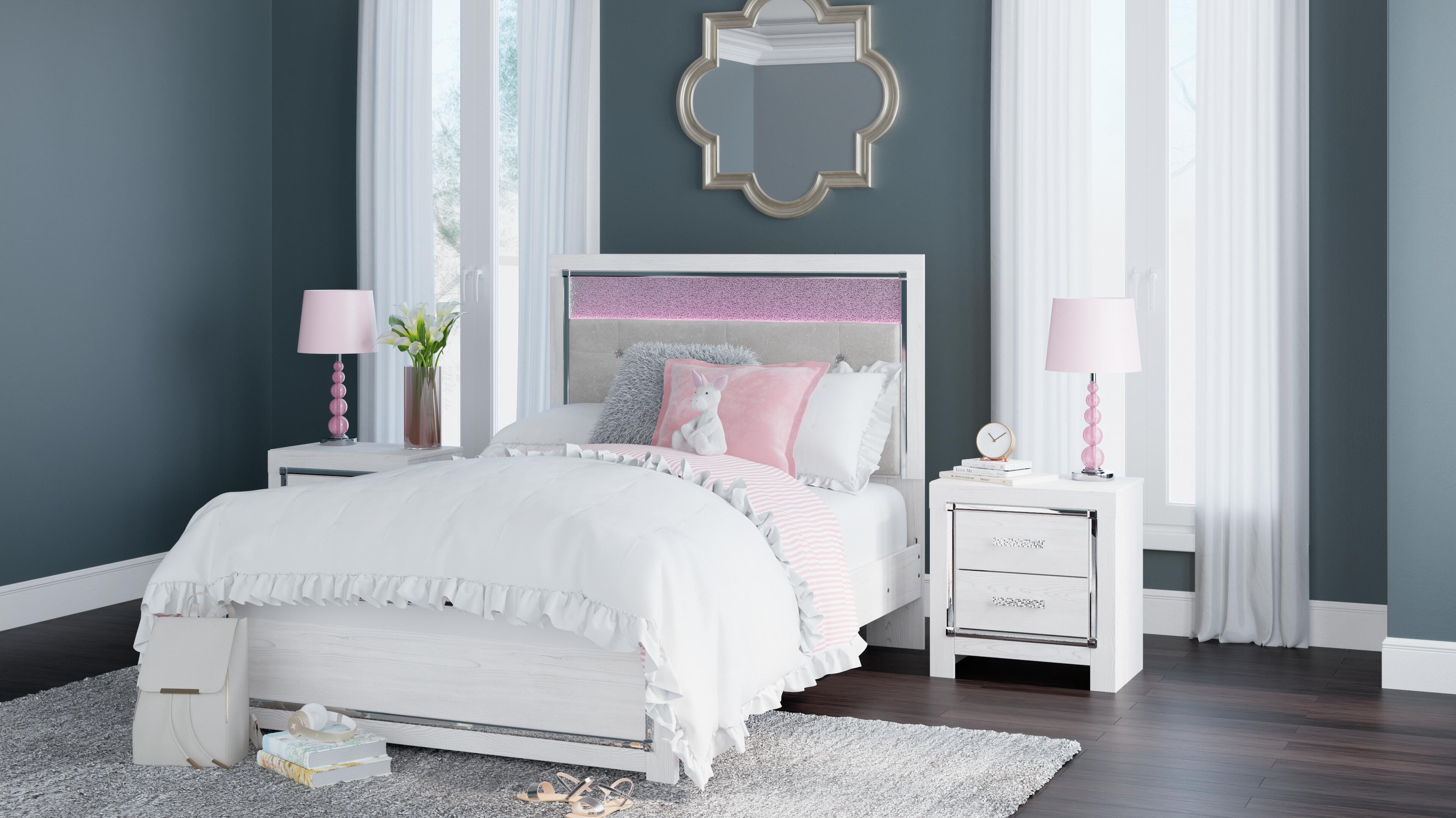 Altyra Panel Bed, Dresser, Mirror and Nightstand