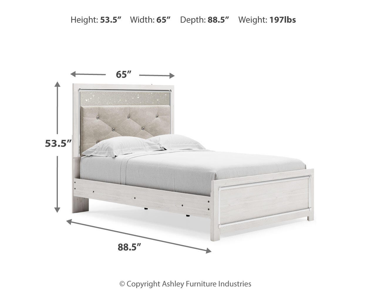 Altyra Panel Bed, Dresser, Mirror and Nightstand