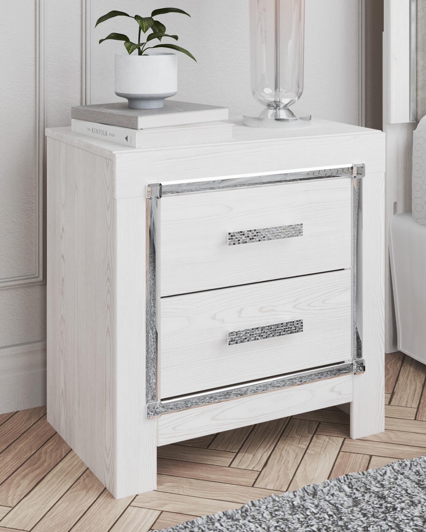 Altyra Panel Bed, Chest and Nightstand