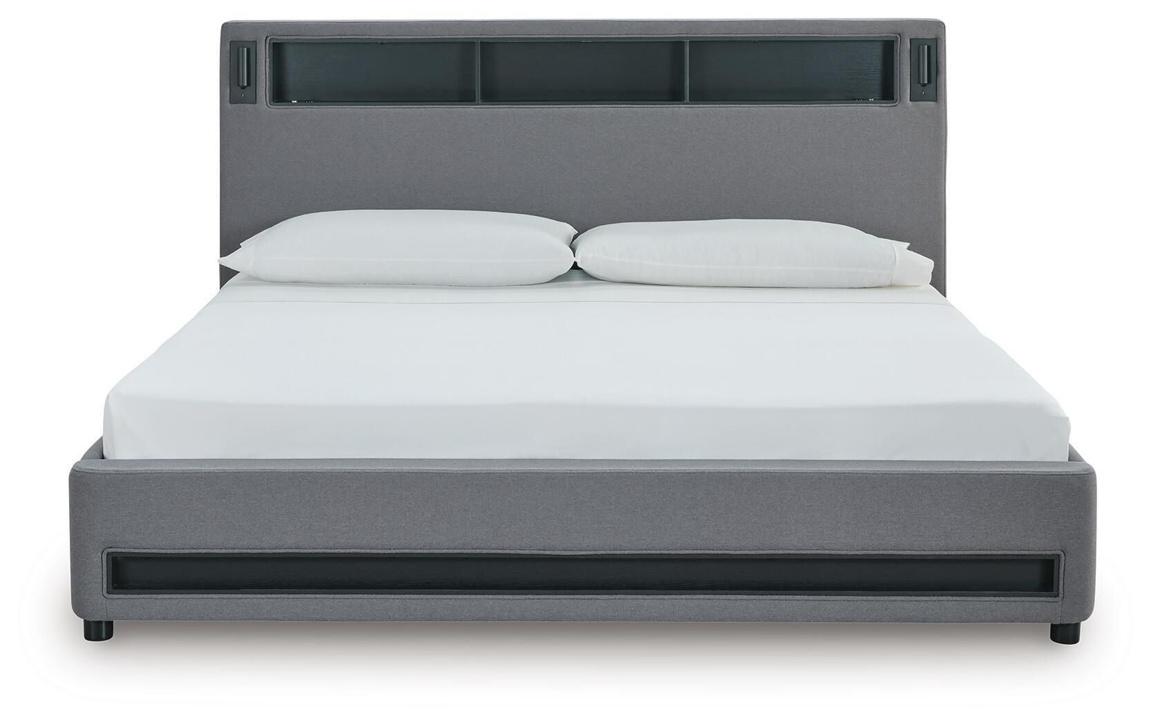 Verishaw Upholstered Bed with Wireless Audio